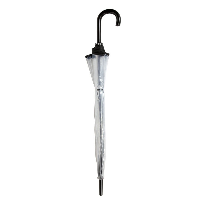 52" Automatic Open Bubble Rain Umbrella Wind Resistant Waterproof Clear Canopy