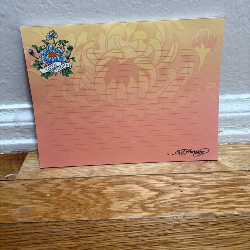 Vintage Ed Hardy Magnetic Notepad