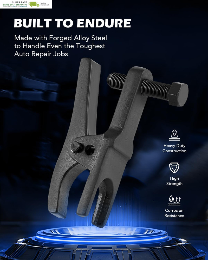 Tech 5-In-1 Ball Joint Separator, Pitman Arm Puller, Tie Rod End Tool Set for Fr