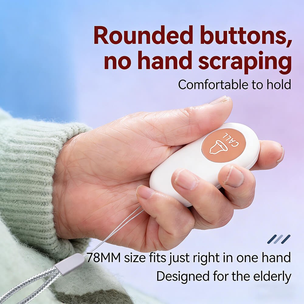 Caregiver Pager Wireless Call Button Nurse Calling Loud Elderly Fall Help System