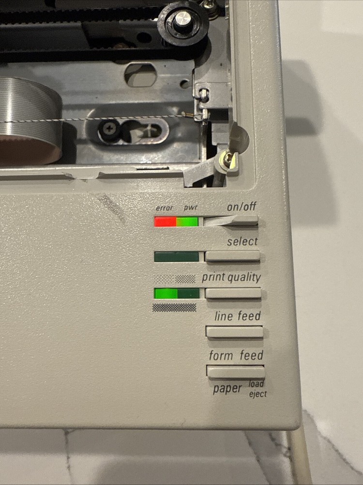 Apple ImageWriter II Printer A9M0320 Parts/ Missing Back & Front Cover. Read!!