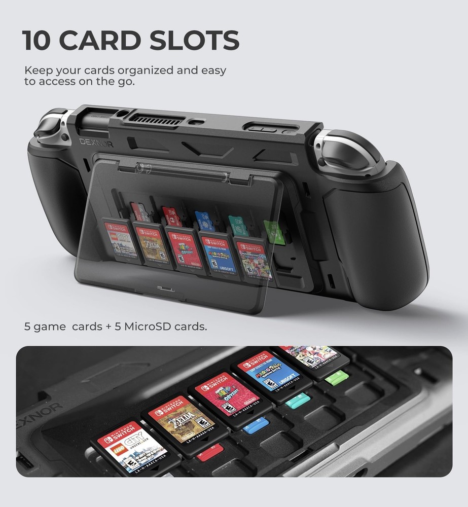 Dexnor Shockproof Case for Nintendo Switch OLED Model (2021), Rugged Protecti...