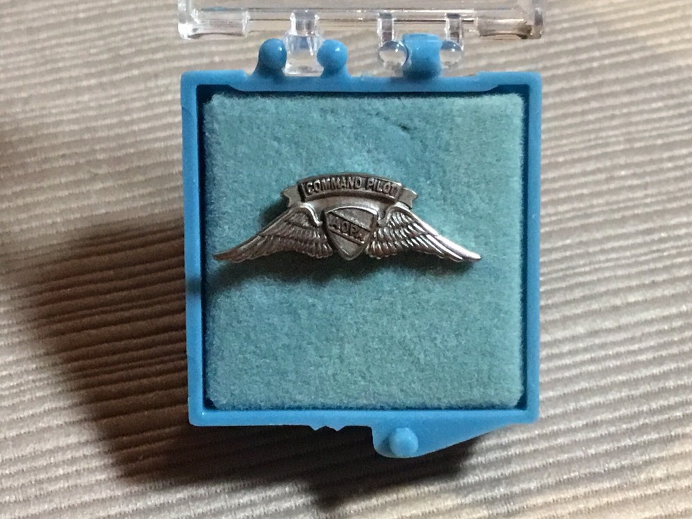 AOPA Command Pilot Sterling Silver Wings Lapel Pin