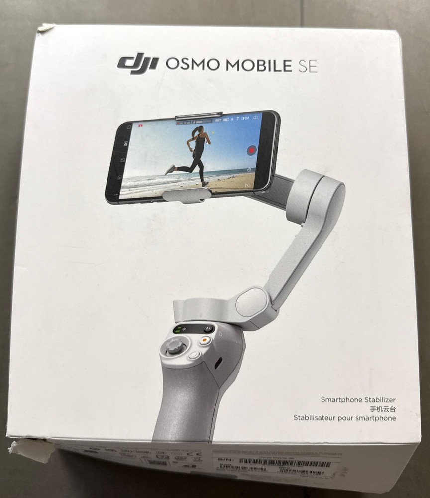 DJI Osmo Mobile SE Smartphone Stabilizer: Camera Mount Tripod, Black