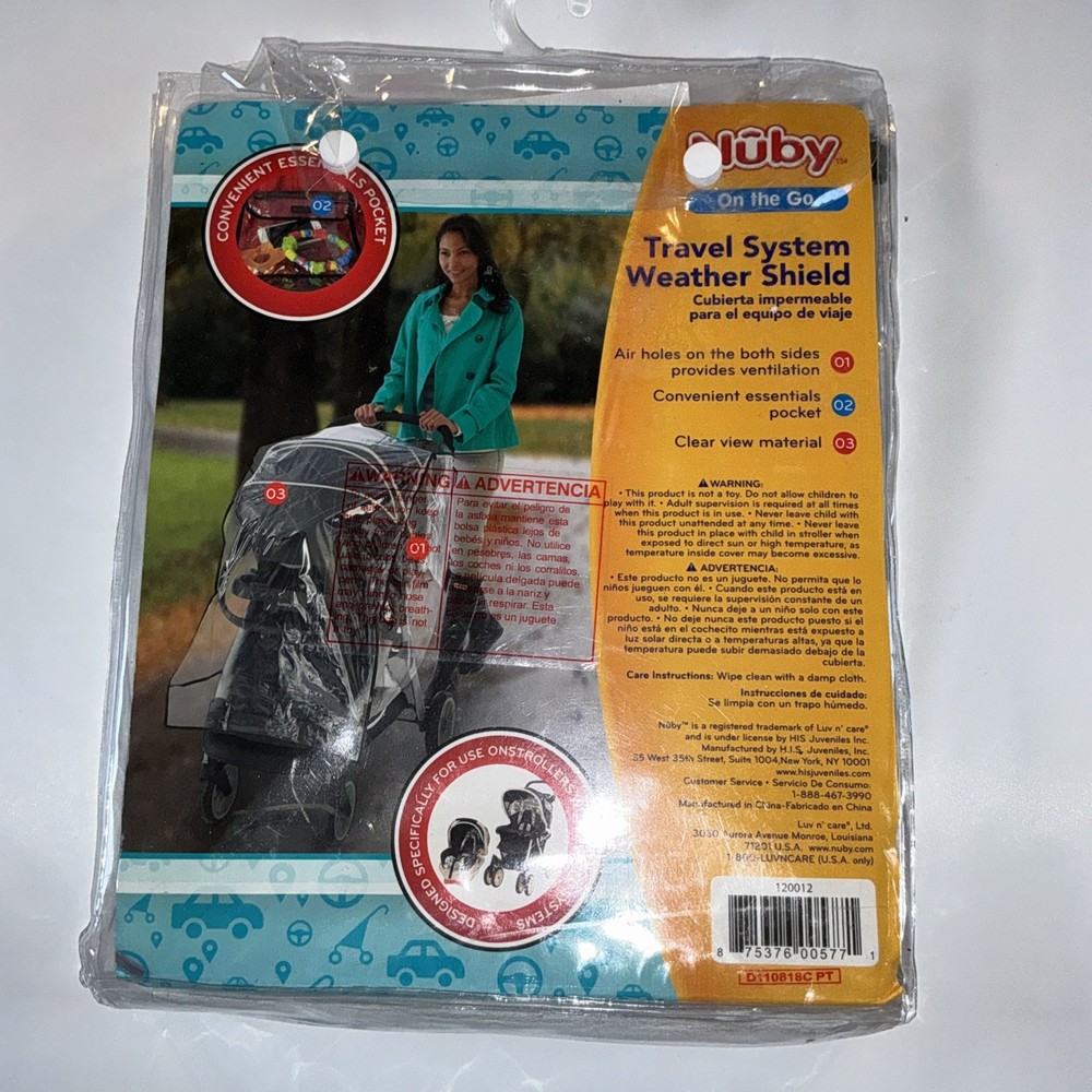 NÛBY Weather Shield Stroller System-Clear