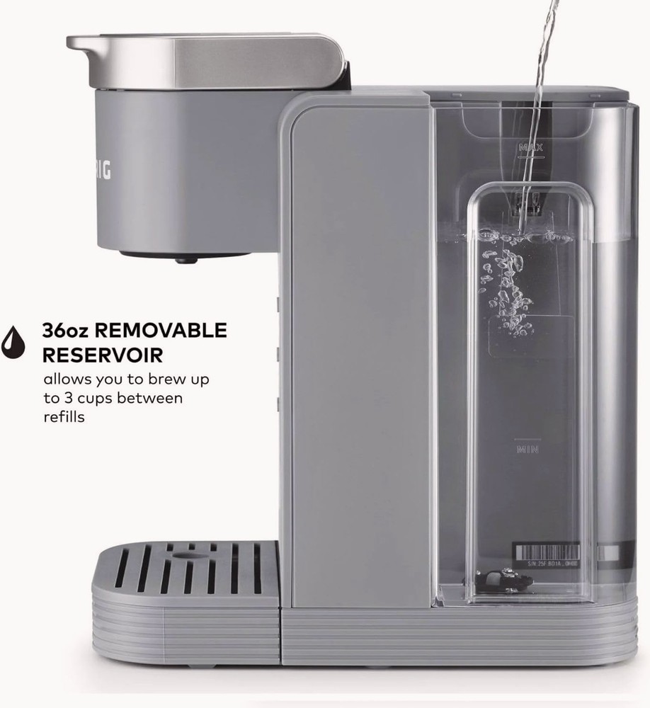 K Express Essentials Plus Single Serve Coffee Maker Gray Brew Over Ice K Cup