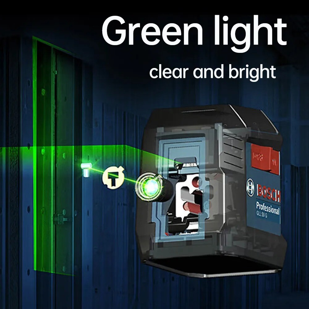 Laser Level 2Line Self High Precision Instrument Horizontal Vertical Green Light