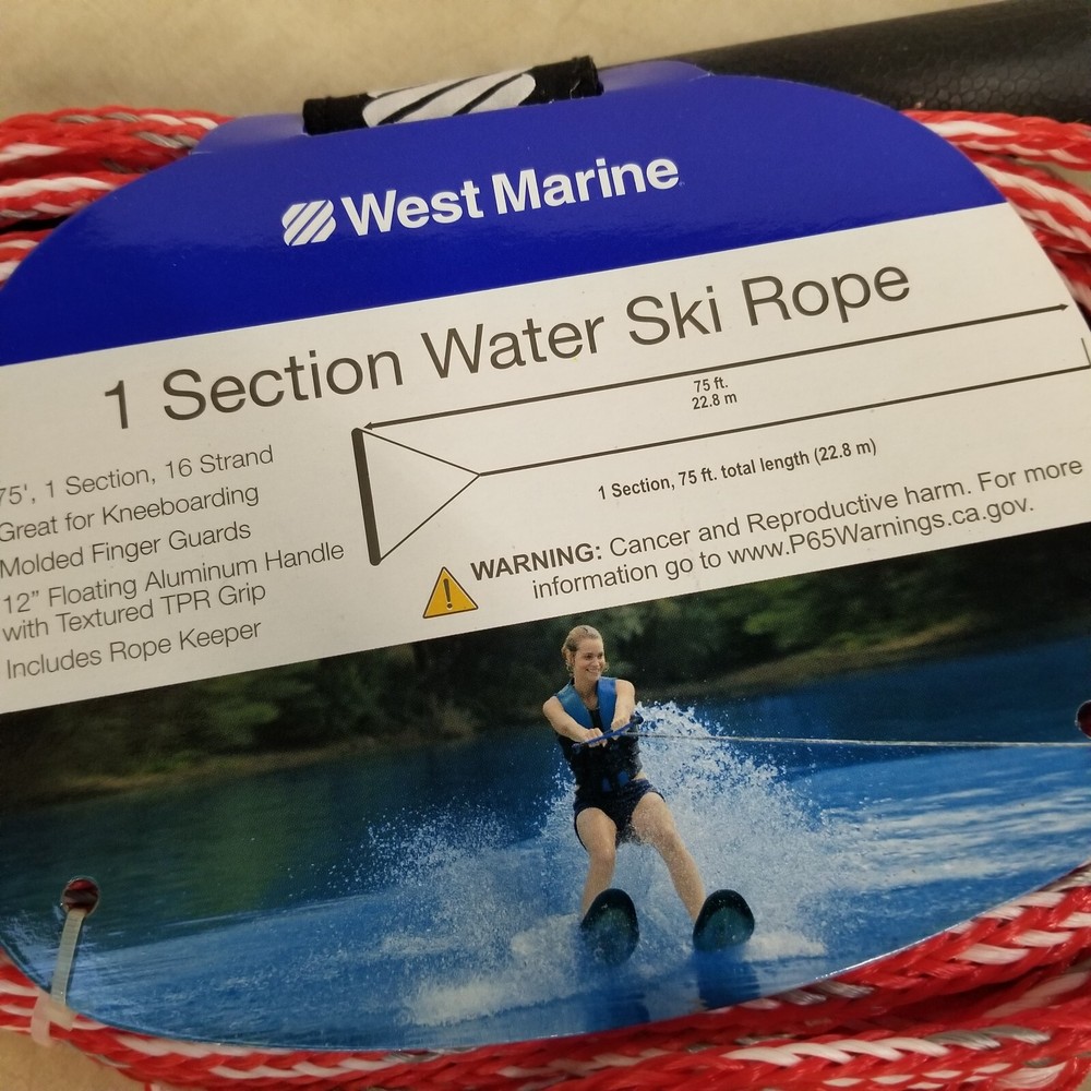 WEST MARINE 75' 1-Section Waterski Rope