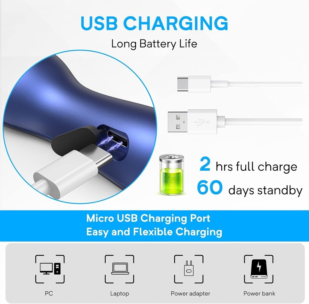 Compact USB Rechargeable Anti Barking Device with 16.4 Ft Range for Dog Training