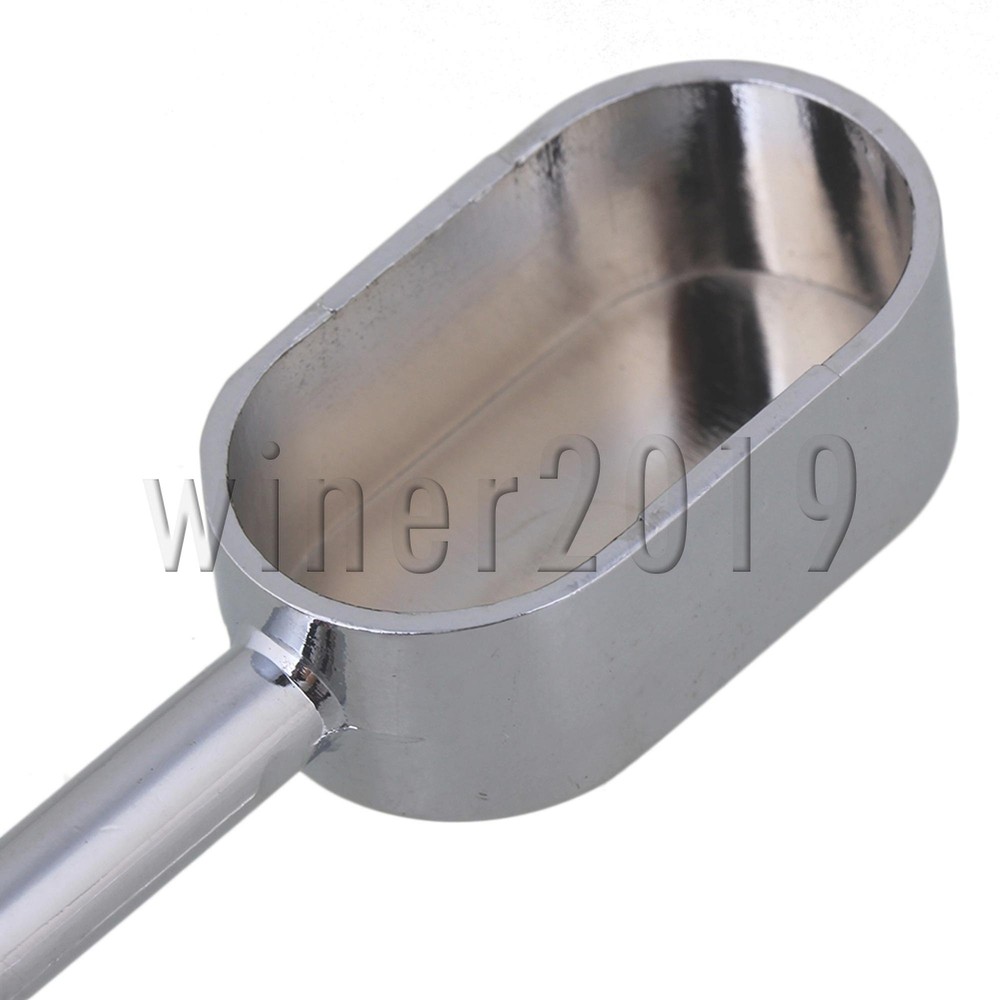 2pcs 16mm Polished Chrome Oval Closet Rod Middle Support Flange Socket