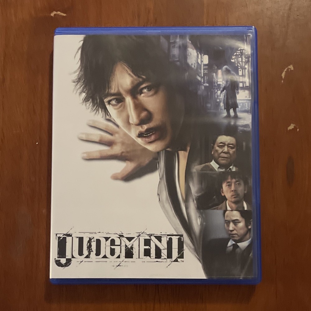 Judgment DVD Keep Case for Sony PlayStation 4 PS4 Original Video Game Case