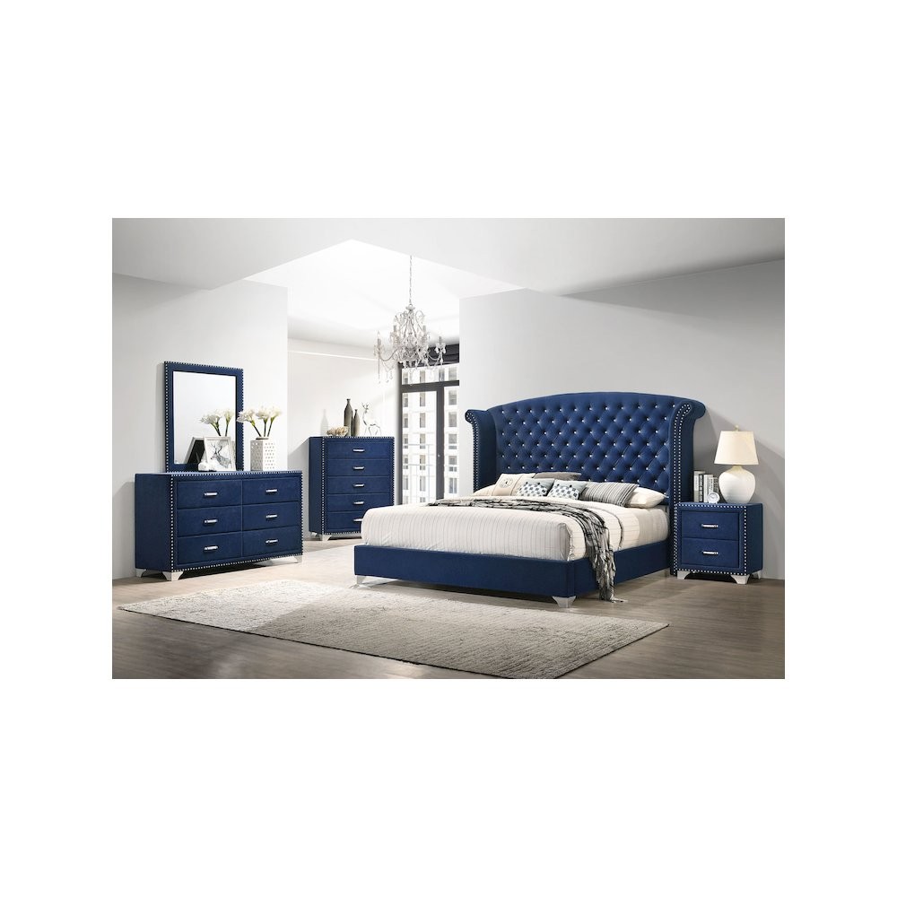 Melody 5-piece Eastern King Bedroom Set Pacific Blue