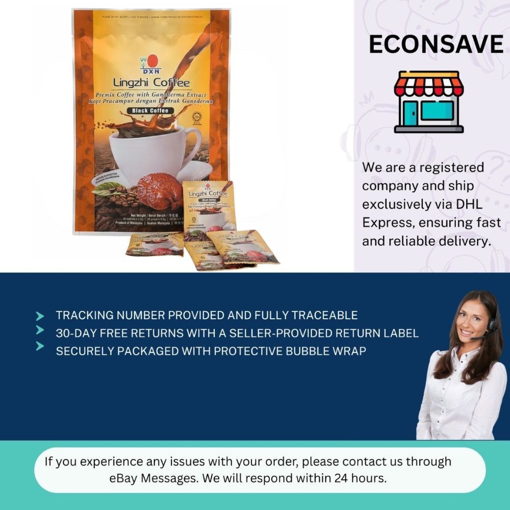 DXN Lingzhi Black Coffee with Ganoderma NO SUGAR SHIP FROM US