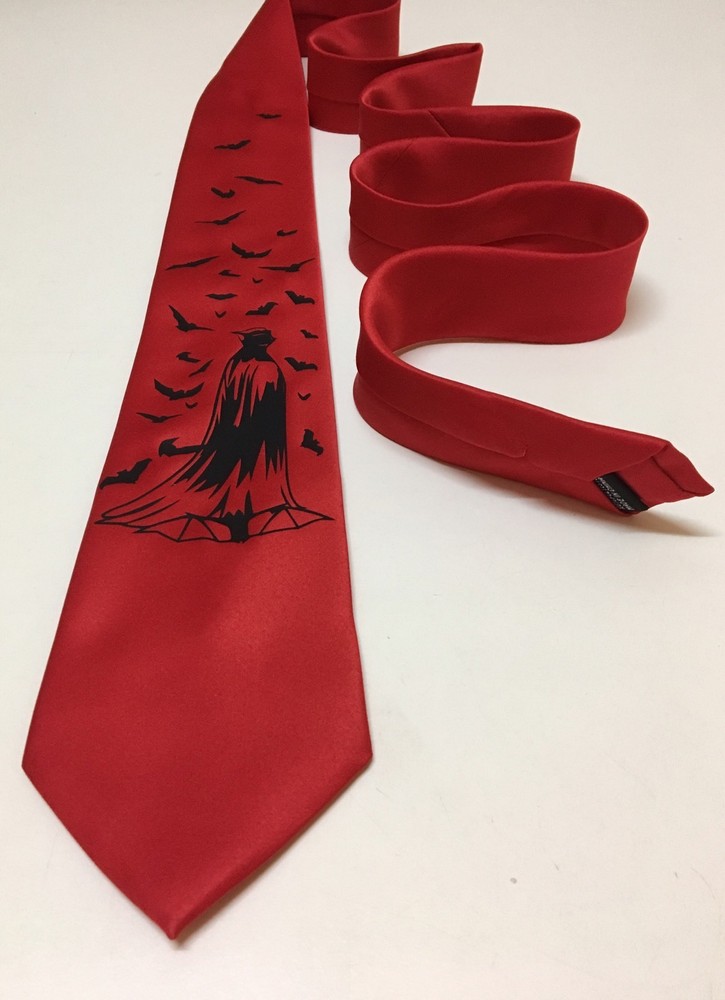 Bats Red Necktie, Cool and Unique