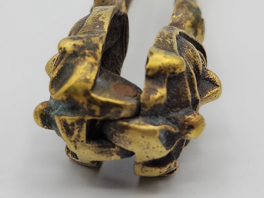 Brass Jester's Head Nutcracker 7" Long