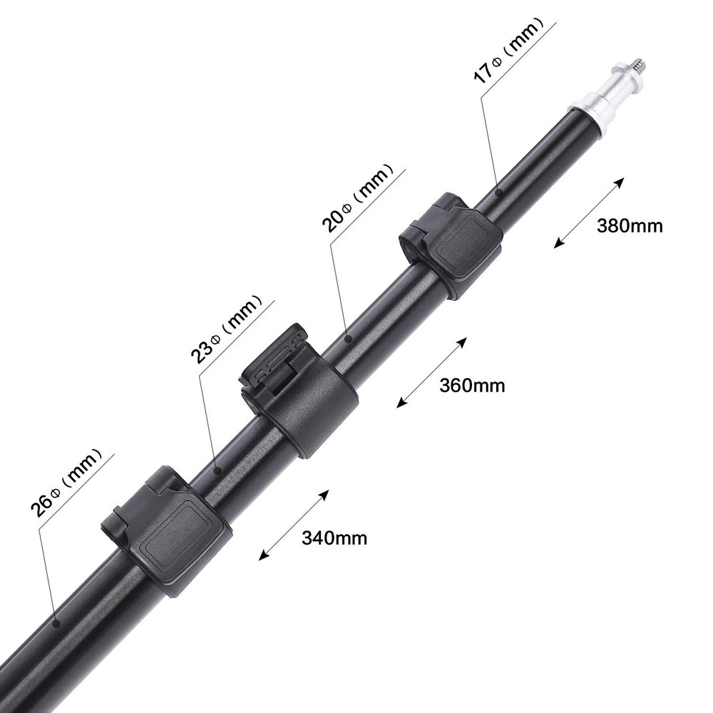 75in Fold Video Tripod Light Stand Super Lightweight Compact for Speedlight, ...