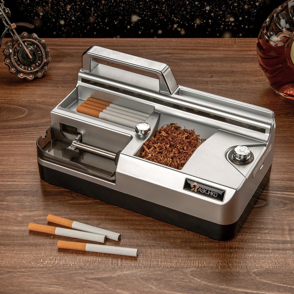 Electric Cigarette Rolling Machine, Automatic Cones Loader, Mini Portable Pre...