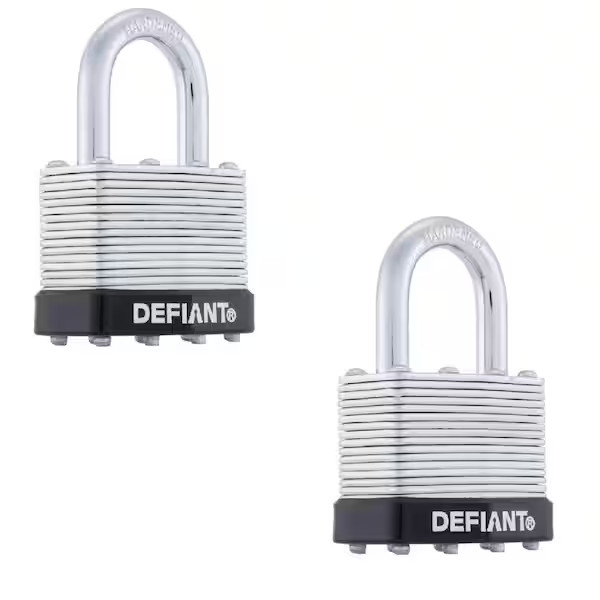Defiant 2 Pack Laminated Steel Padlock 1006 765 528