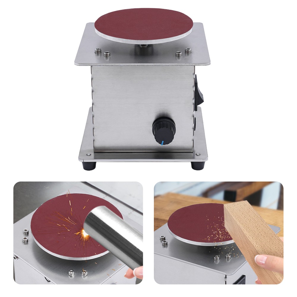4inch Electric Disc Sander Machine Edge Sharpener Mini Bench Polisher Tools Kits