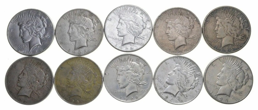(1) Cull 1922-1925 P/D/S Peace Silver Dollar 90% Eagle !