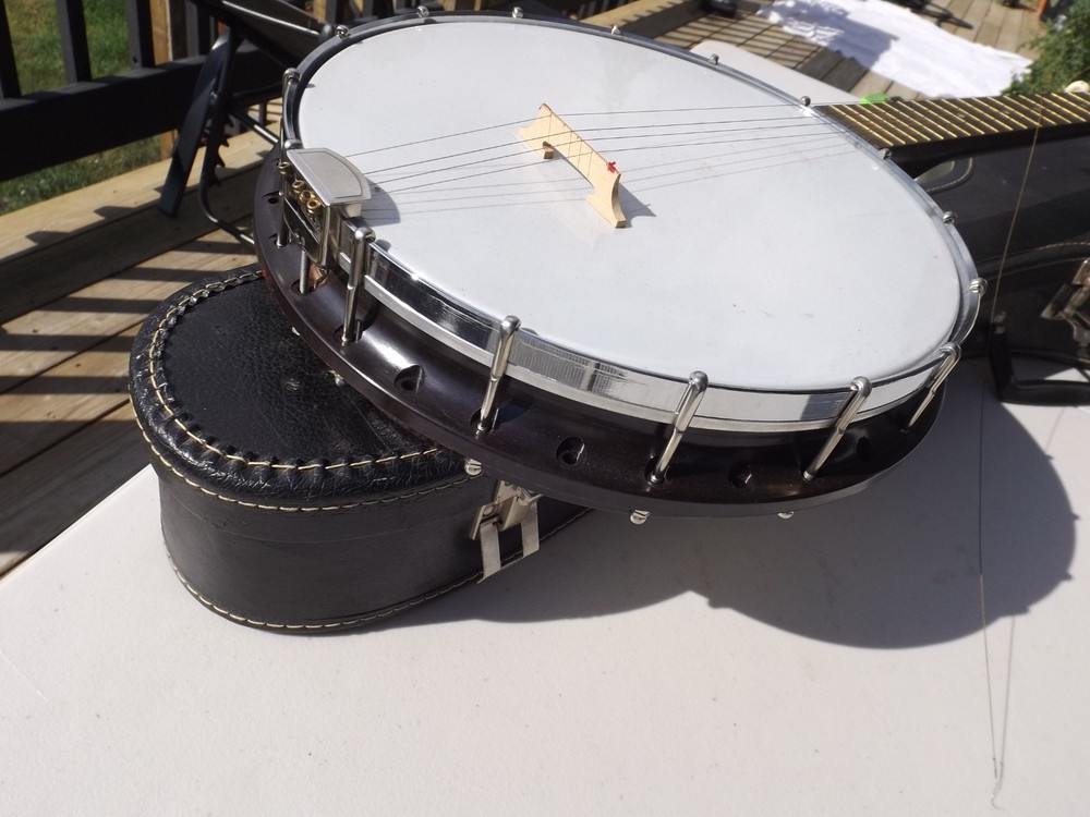 Vintage 1960's Harmony Banjo 5 string w/ case