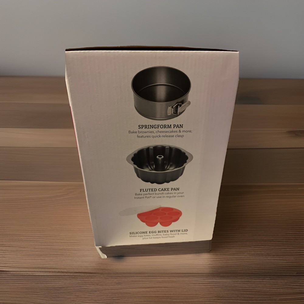 Instant Pot Offical 4-Piece Baking Accessory Set SPRINGFORM Egg Bites FLUTED PAN