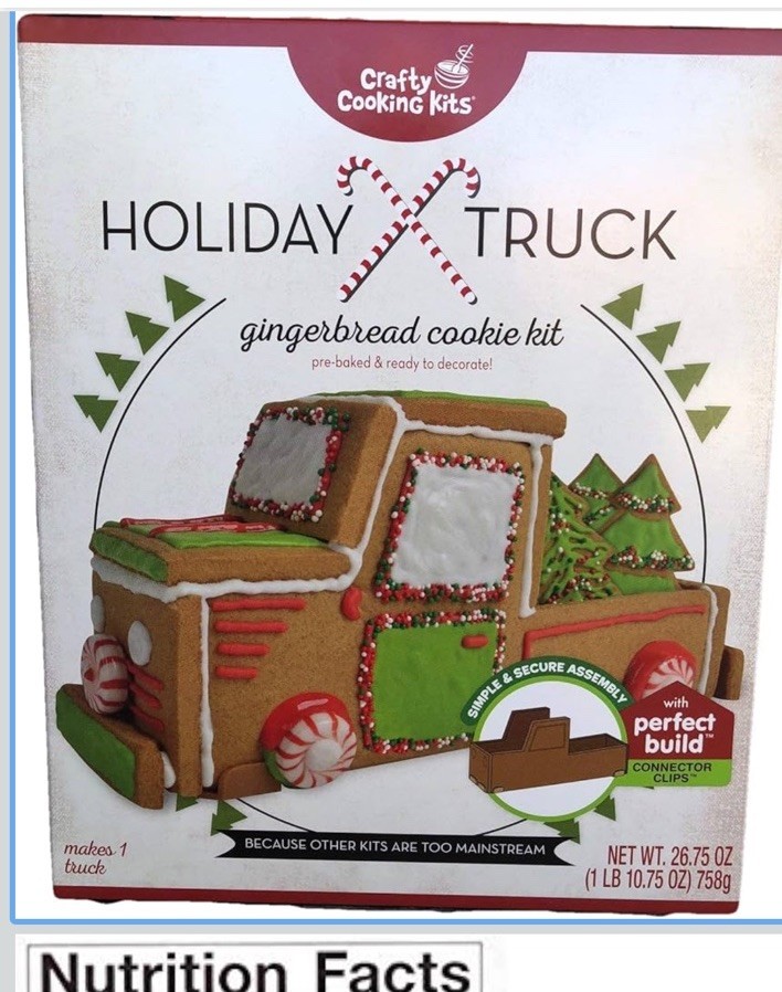 Christmas Truck Gingerbread Cookie Kit