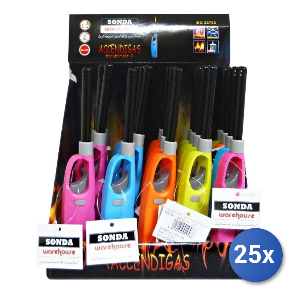 25X Large Flame Lighter Lux Jasmine (Mixed Color Pack)