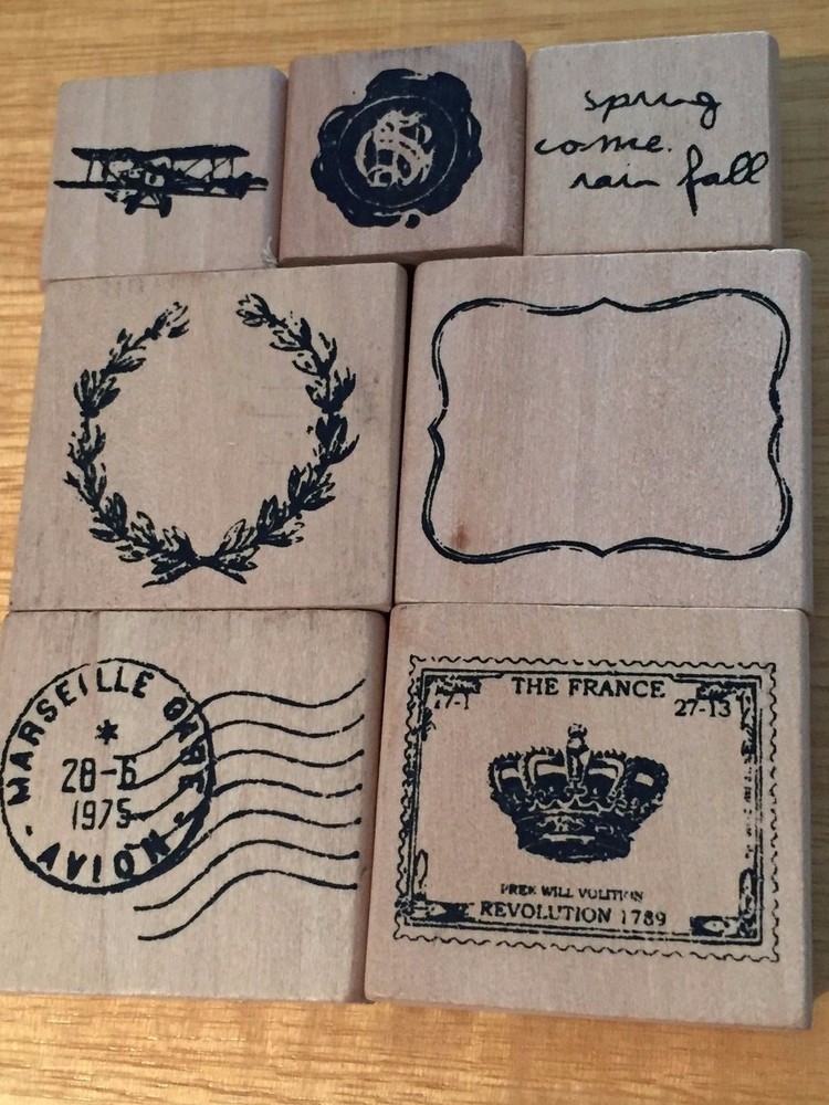Vintage 7 Piece STAMP SET -Unused