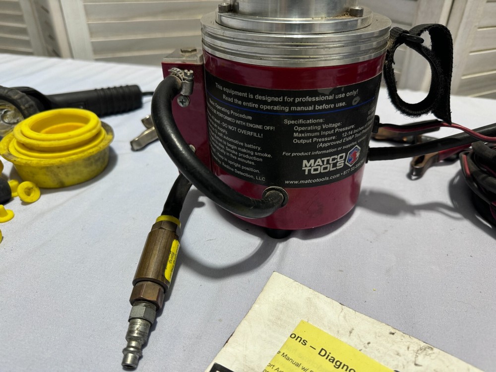 Matco Redline Diagnostic Leak Detector - Smoke Machine with Accessories