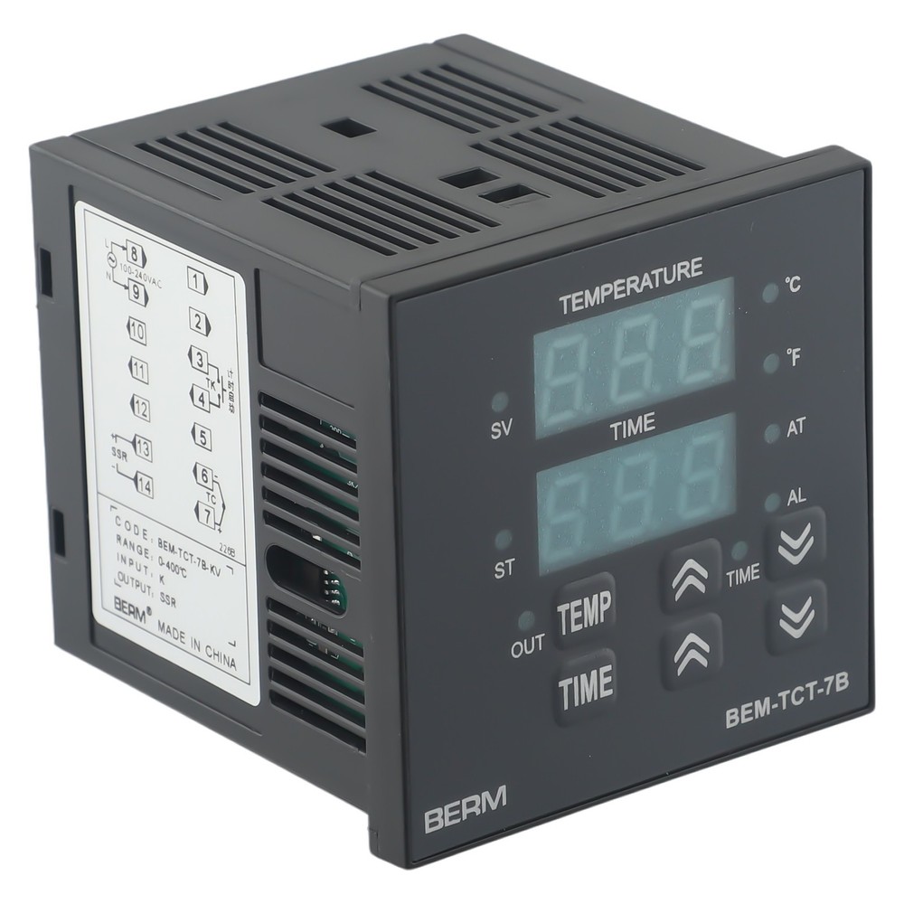 Heavy Duty Heat Press Machine Time Temperature Controller Adjustable Settings