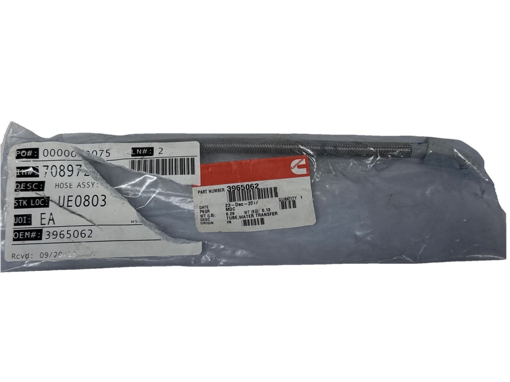 Cummins 3965062 Water Transfer Tube