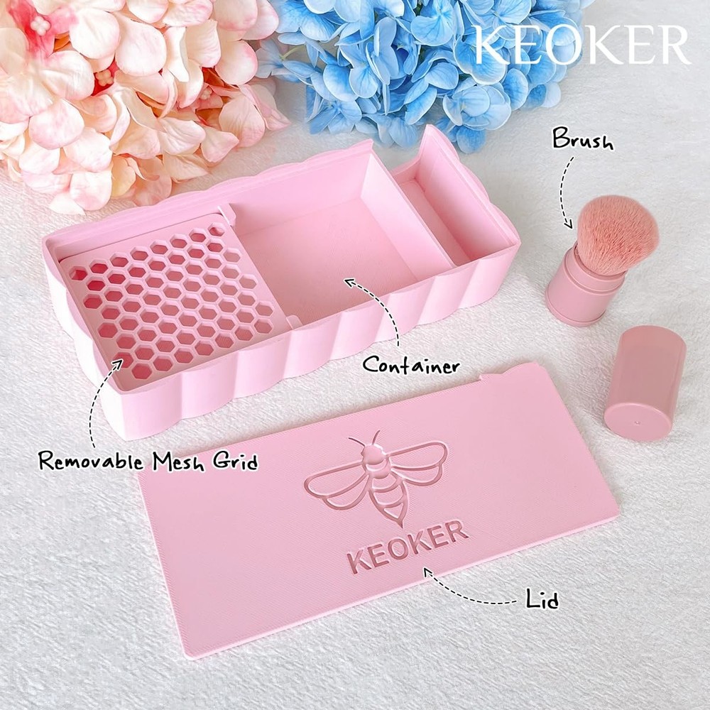 Cornstarch Tapper Box for Polymer Clay, Cornstarch Powder Container, Polymer ...