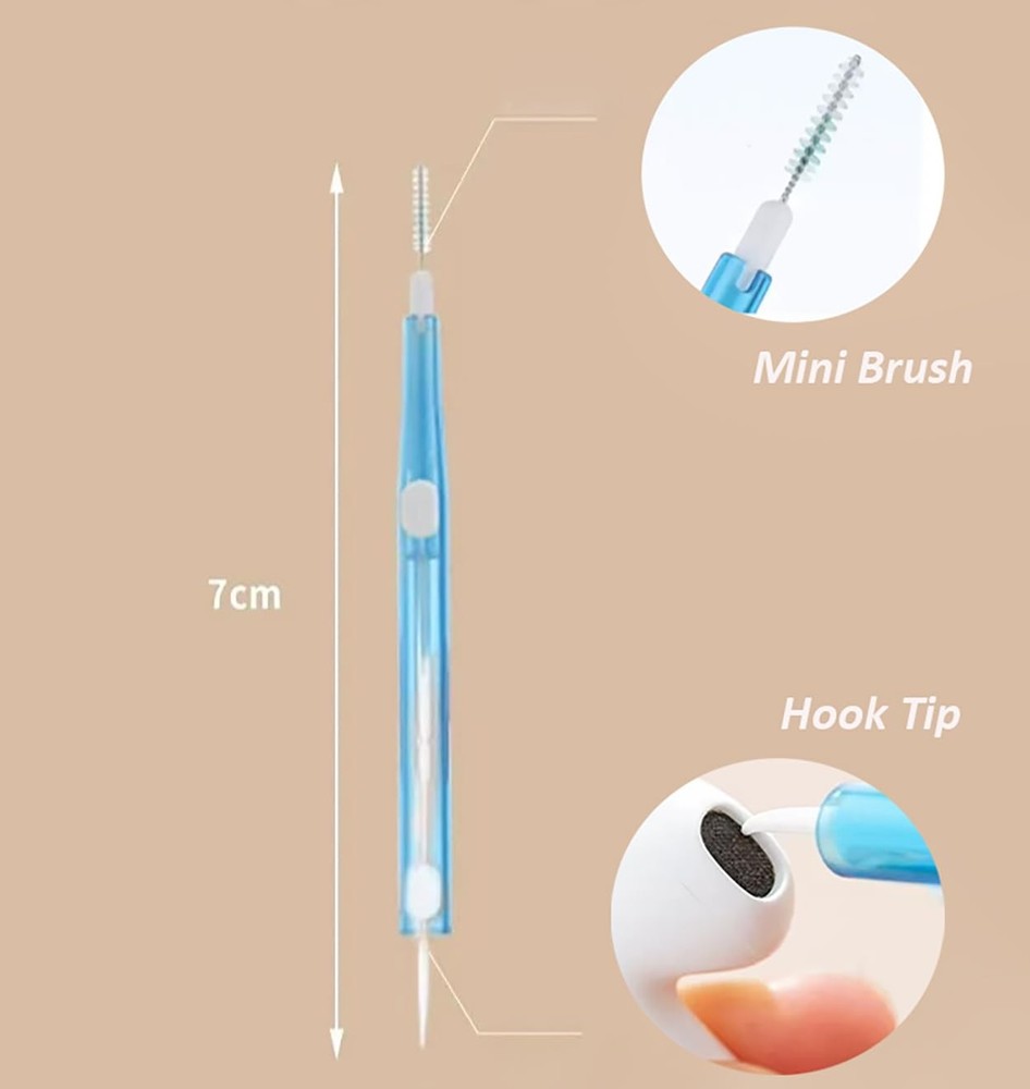 5pcs Cell Phone Cleaning Kit Dual Side Multifunction Tools Anti-Clogging Blue