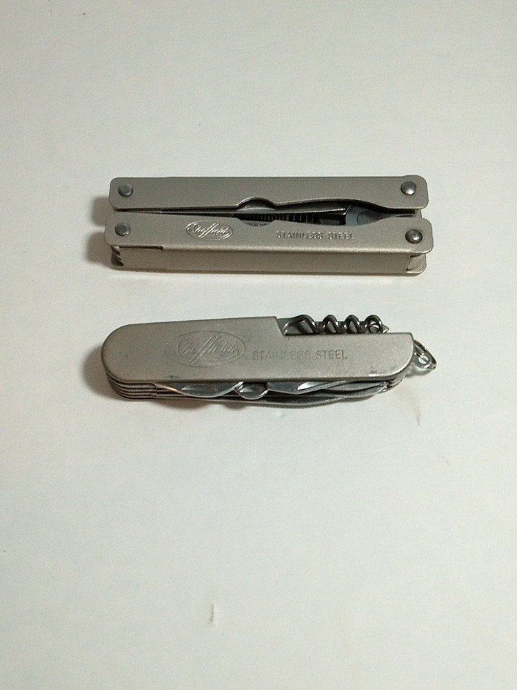 SHEFFIELD 2 PIECE MULTI FUNCTION TOOL BOX 318-382 POCKET KNIFE TOOL