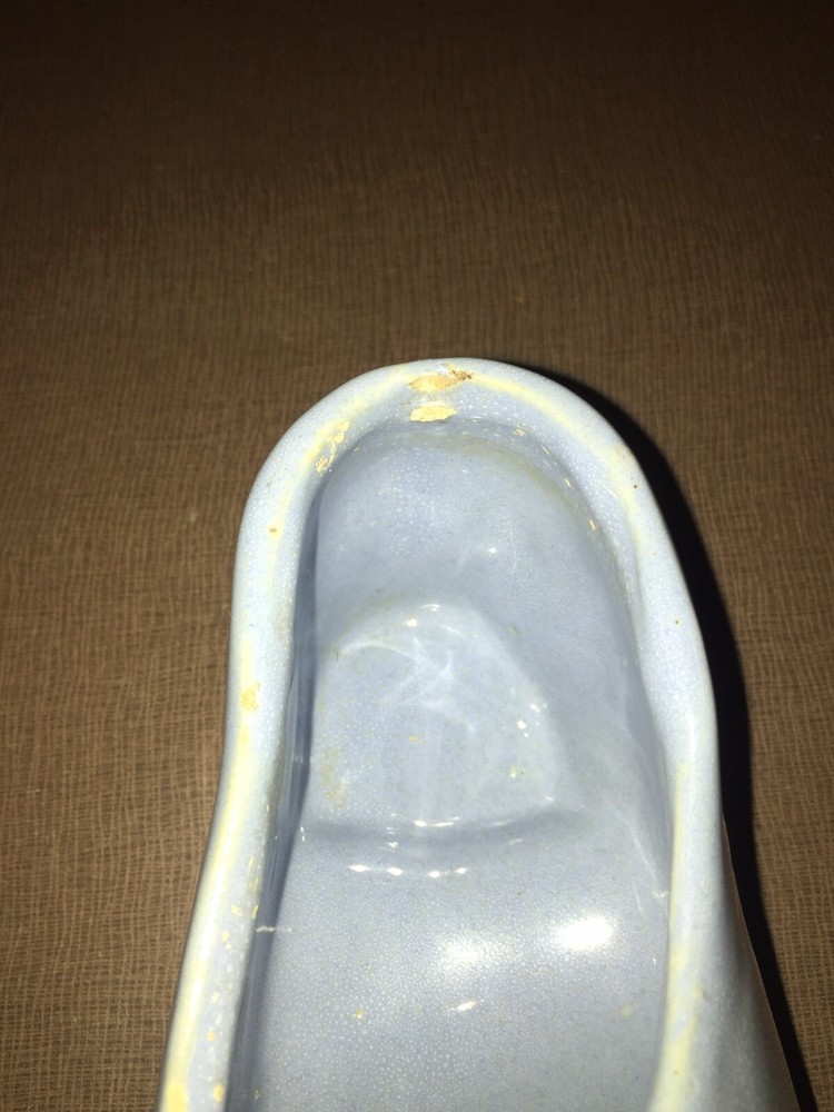 Blue Pottery Shoe Planter