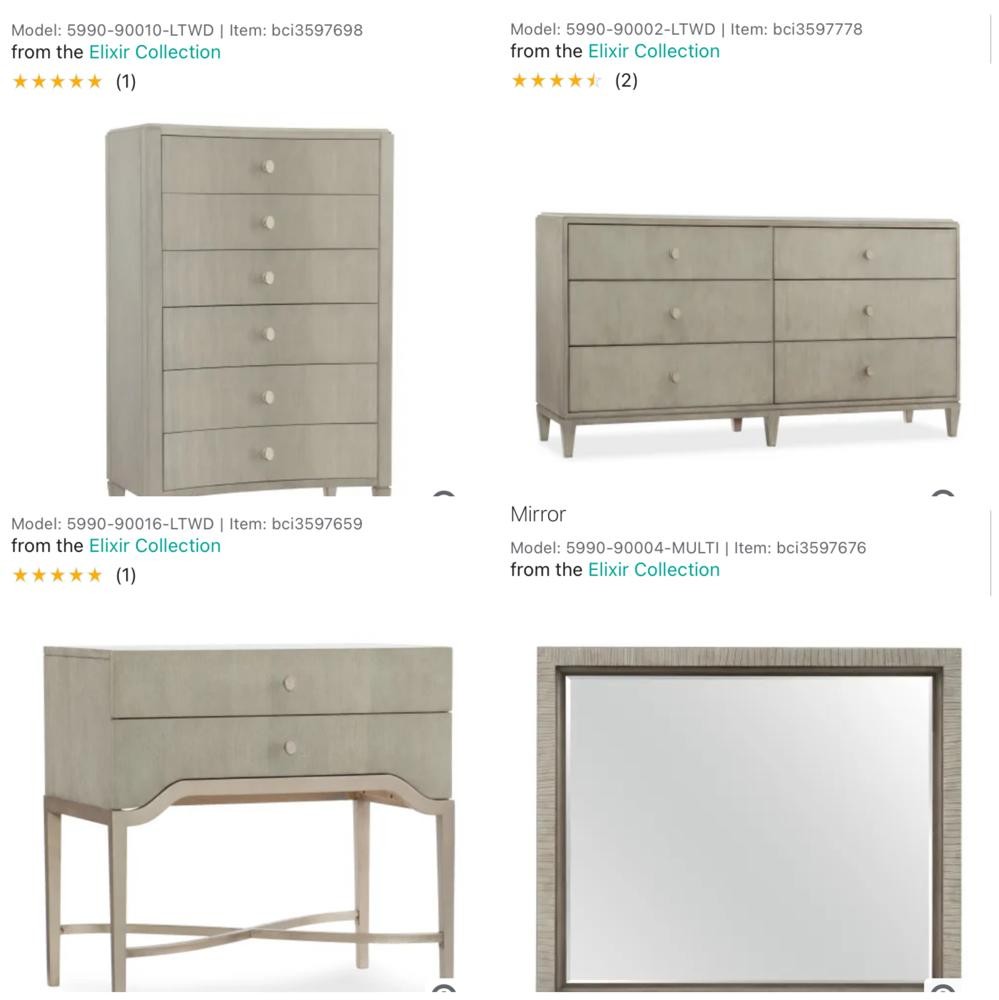 4 Piece Hooker Elixir Bedroom Set*NEW*