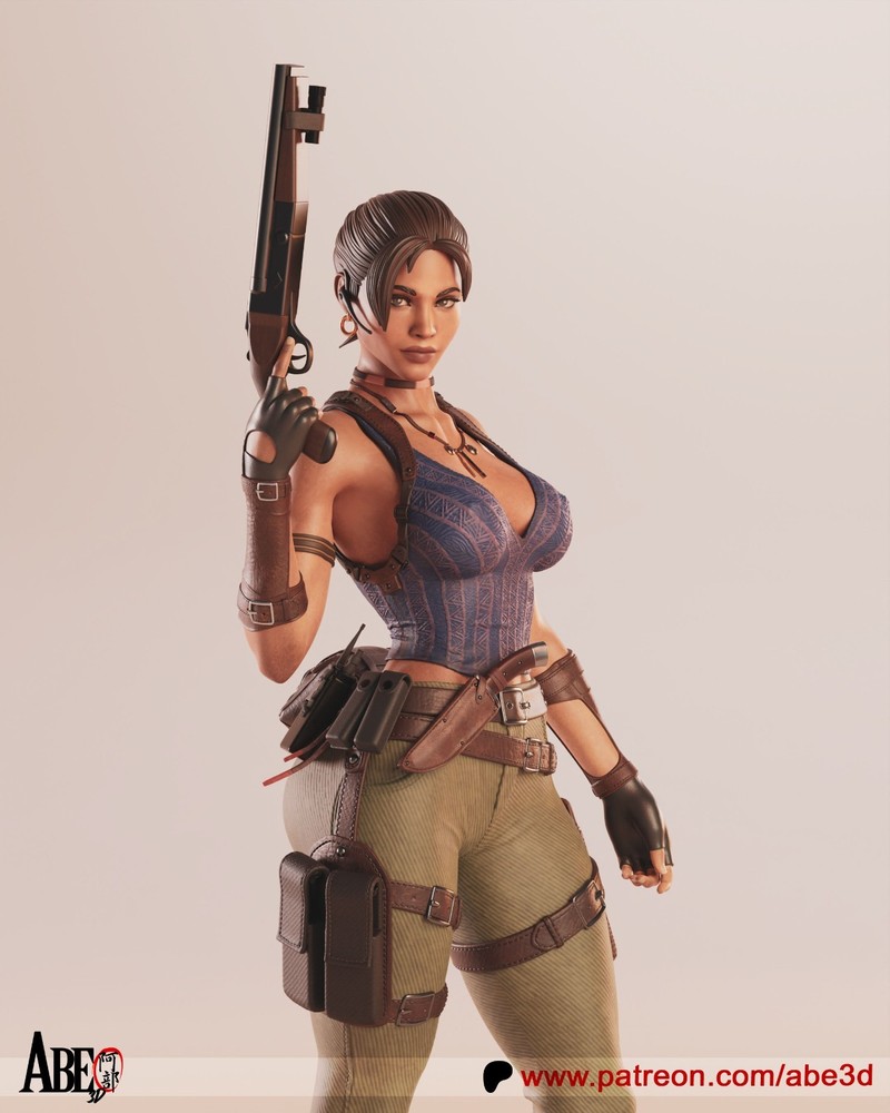 Sheva Alomar Statue 3D Printed kit Unpainted/Unassembled