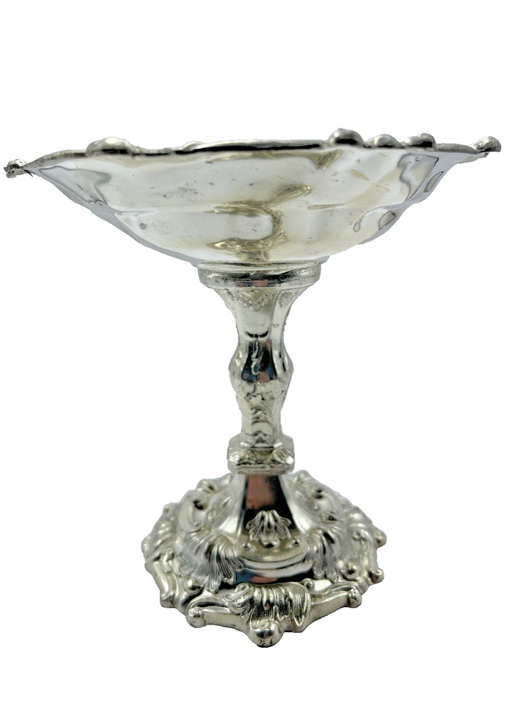 Vintage Silverplated Pedestal Candy Dish/Holder- Absolute Mint!