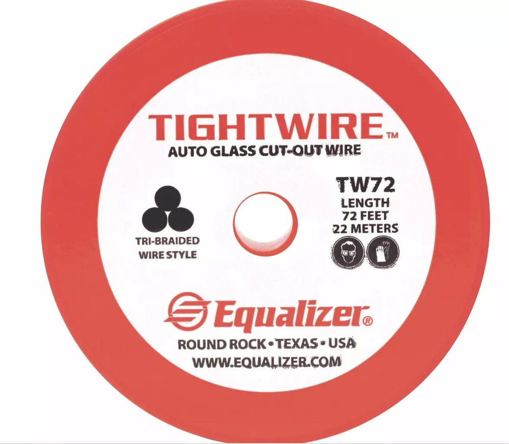 Equalizer Tightwire for Windshield Removal Auto glass cut out Wire 72 feet