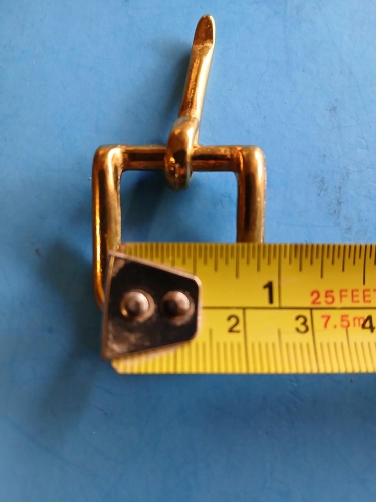 (12) 3/4" Solid Brass Harness Buckles twelve buckles -NEW