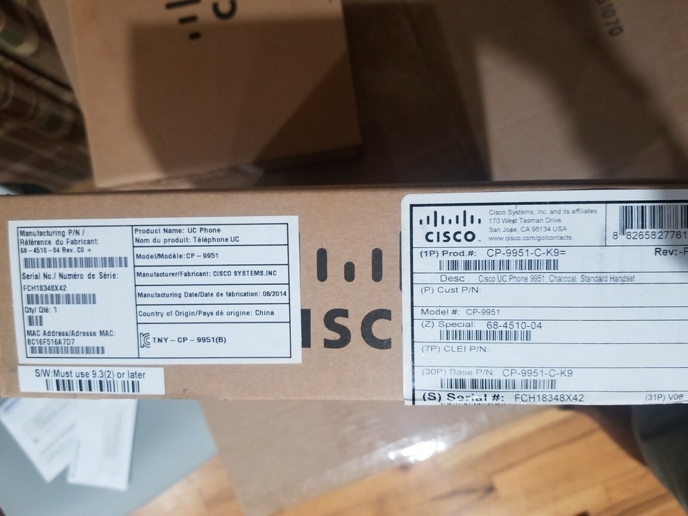 NEW Cisco 9951 IP Phone (CP-9951-C-K9)