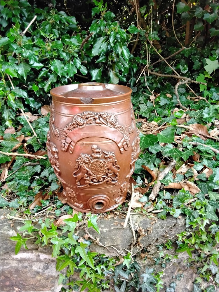 Brampton  pottery Saltglaze Spirit  Barrel Stoneware