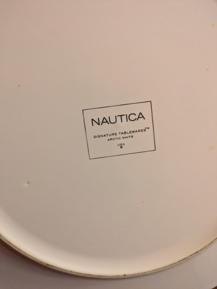 Dinner Plate Arctic White by Nautica 4 Piece Dinnerware Plates