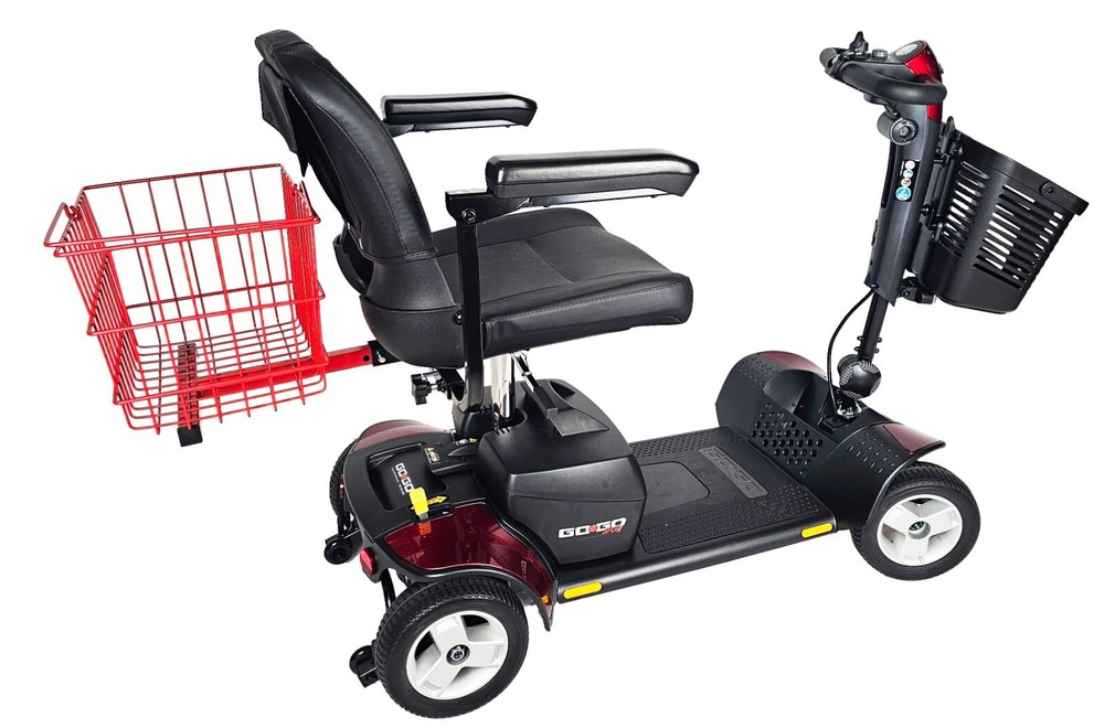 Large Rear Basket For Mobility Scooters - RED