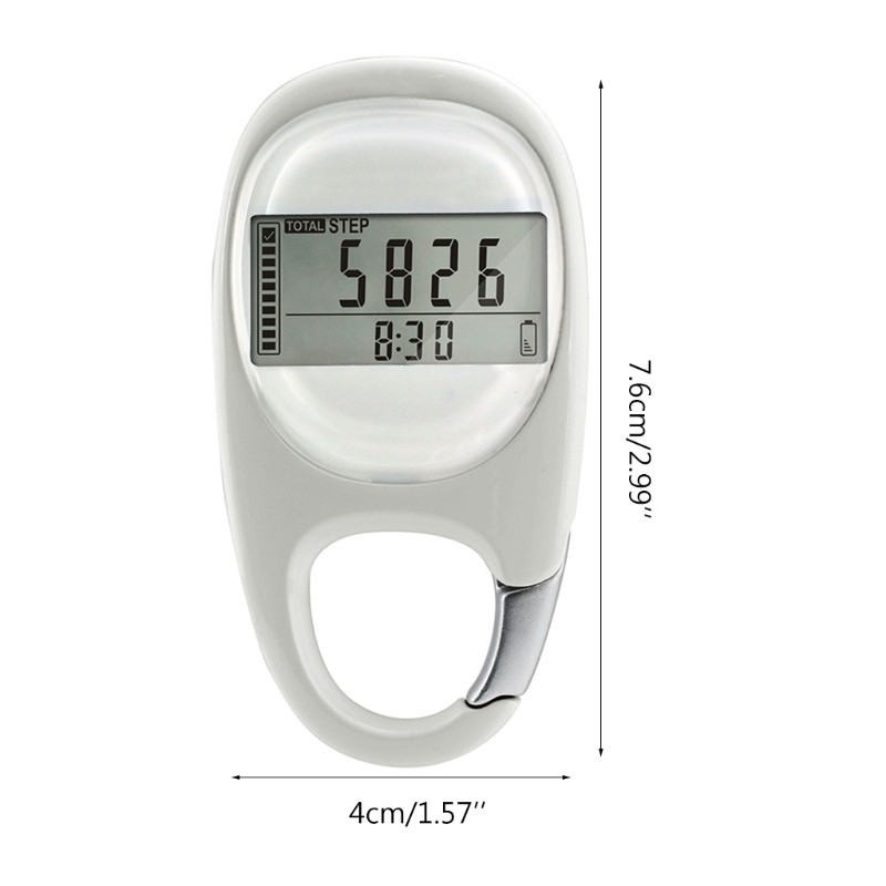 Simple Walking Pedometer Step Counter with Clip Accurately Track Step & Miles