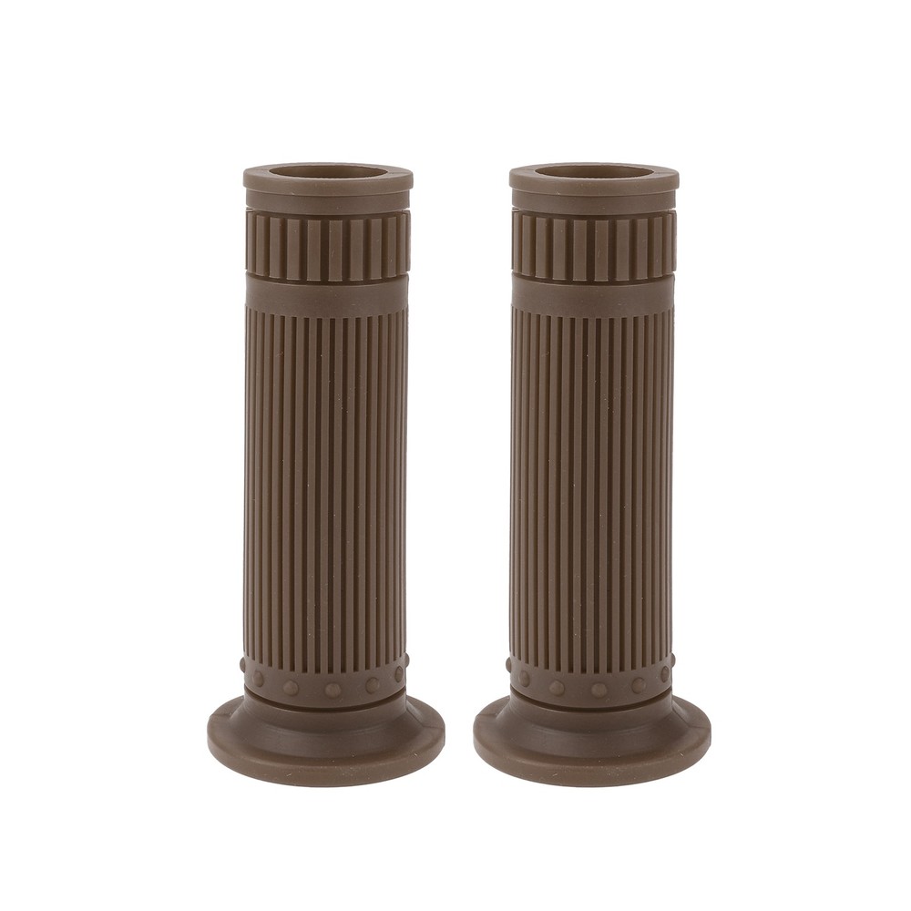 1" 25mm Motorcycle Knobs Handlebar Cover TPU Dark Brown