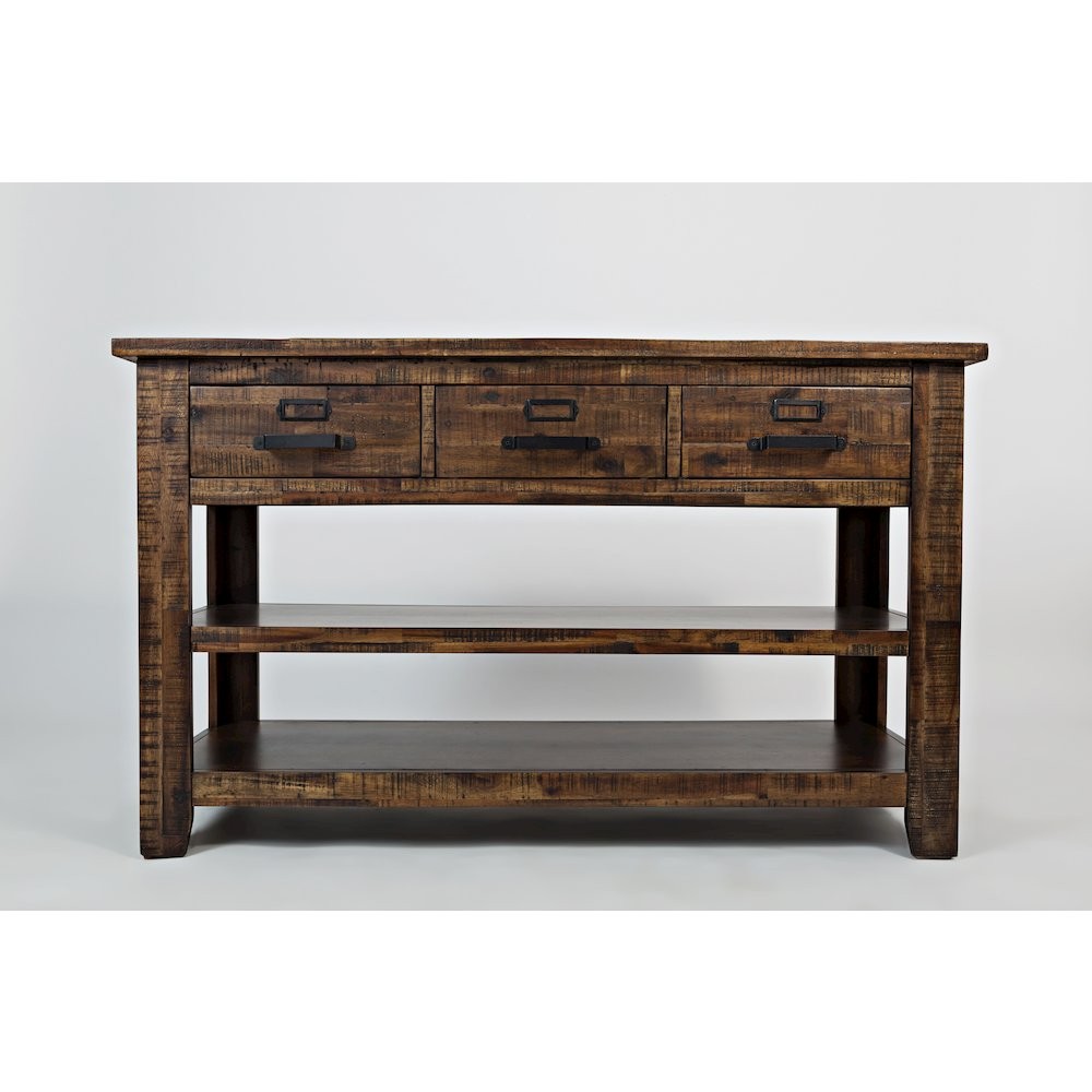 Cannon Valley Distressed Industrial 50" Sofa Table