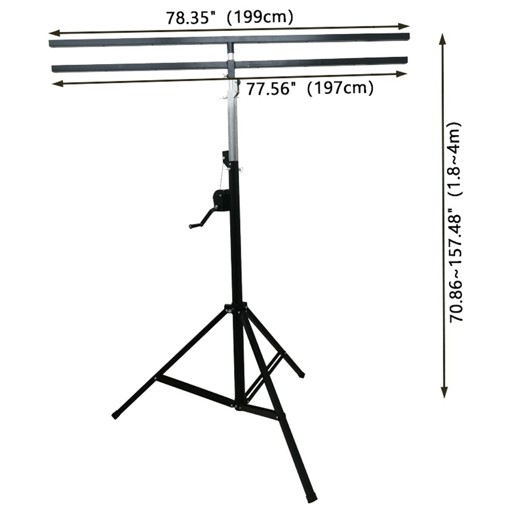 2 PCS 13Ft DJ Concert Stand Stage Lighting Double Stage Bracket