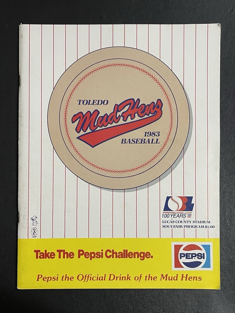 1983 Toledo Mud Hens Official Program Scorebook Baseball